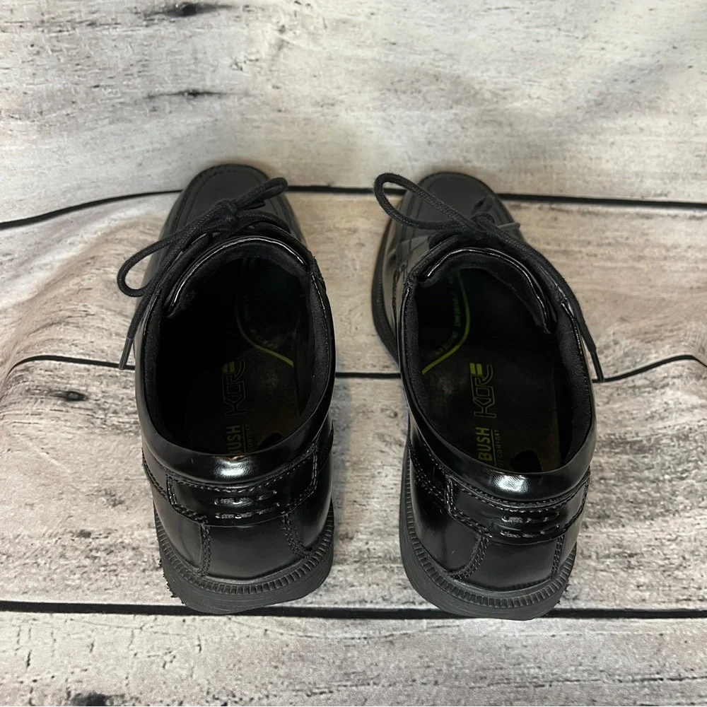 Nunn Bush Kor Comfort Gel Black Leather Lace-Up Oxford Shoes Formal Prom Recital